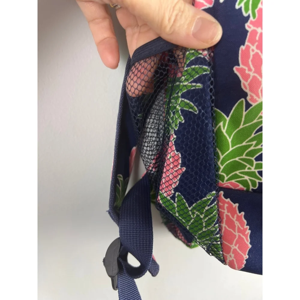 Simply Southern Pineapple Backpack Navy Pink Tropical School Travel Bag